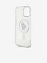 Karl Lagerfeld Karl Lagerfeld IML Csillogó Karl és Choupette MagSafe Hátlap iPhone 15 Átlátszó
