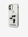Karl Lagerfeld IML Csillogó Karl és Choupette NFT Hátlap iPhone 11 Átlátszó Karl Lagerfeld