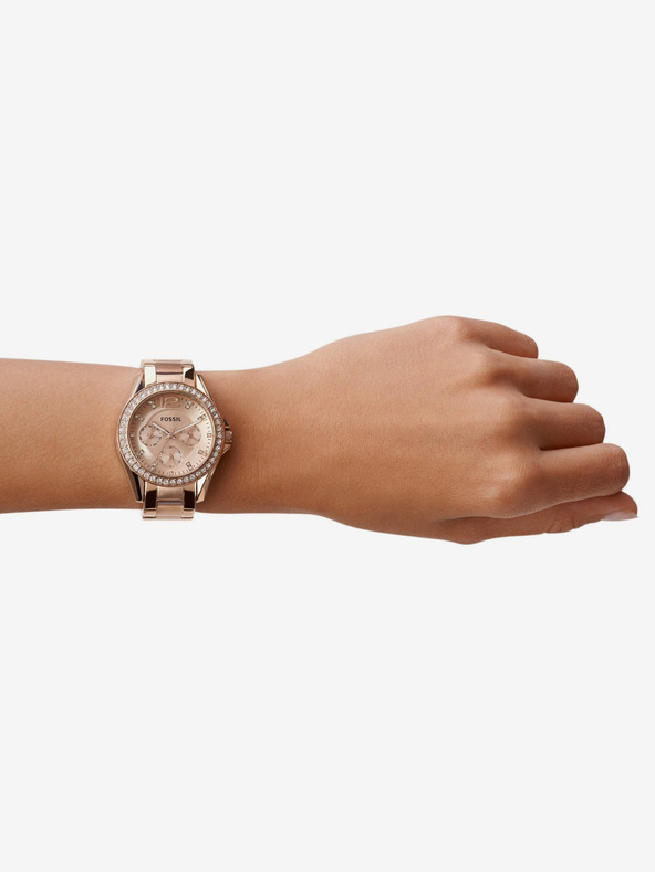 Fossil Rózsaarany Fossil Riley női óra