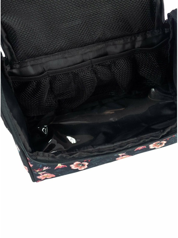 Meatfly Meatfly kozmetikai táska Cara Hibiscus | Fekete | Méret