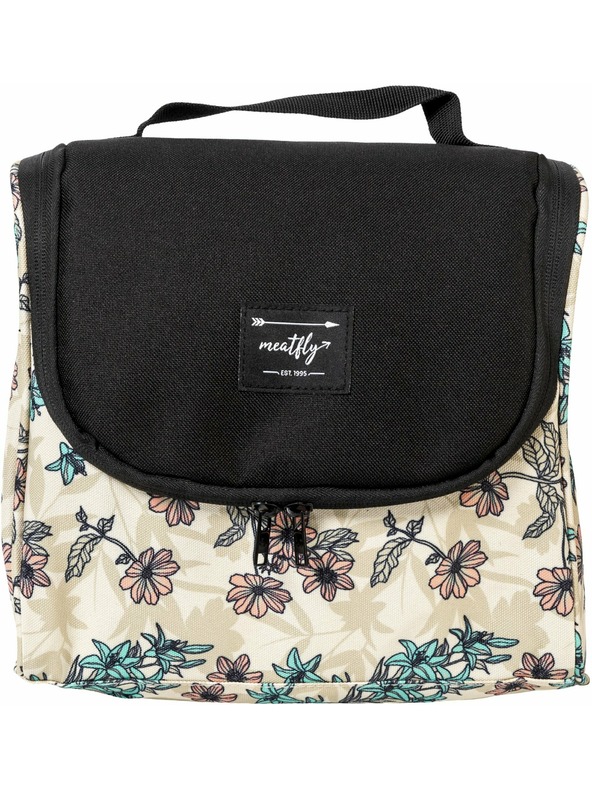 Meatfly Meatfly kozmetikai táska Cara Fragnance Sand | Fekete | Térfogat 6 L