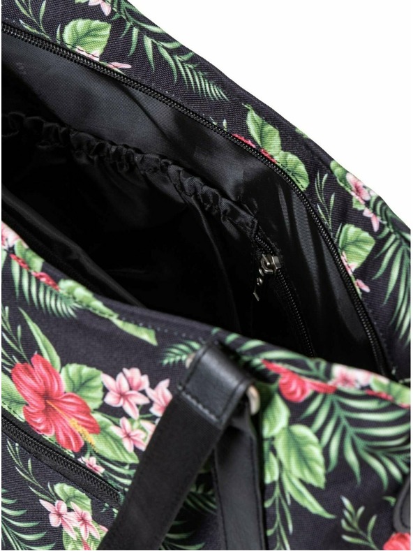 Meatfly Meatfly női táska Insanity Tropical Black | Fekete | Térfogat 11 L