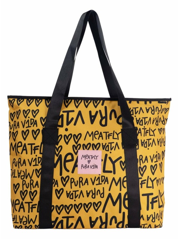 Meatfly Meatfly strandtáska X Pura Vida Skye Yellow/Black | Sárga | Méret