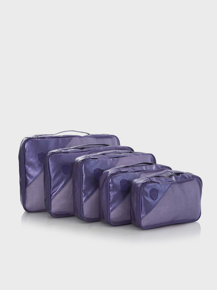 Heys Heys Metallic Packing Cube 5 db-os utazótáska szett sötétkék színben