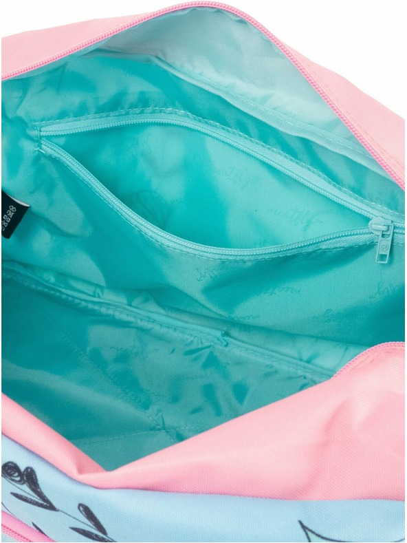 Meatfly Meatfly utazótáska X Pura Vida Mavis Menta Virágok | Kék | Térfogat 26 L