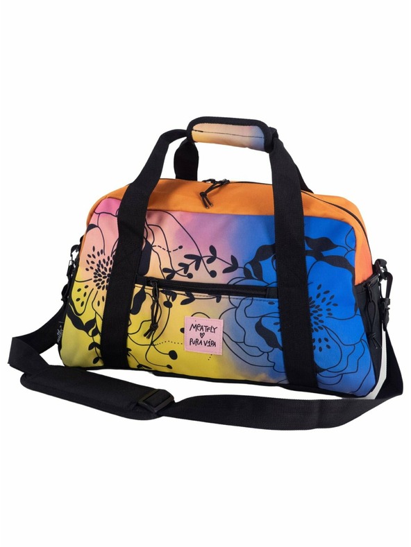 Meatfly Meatfly utazótáska X Pura Vida Mavis Barack Virágok | Rózsaszín | Térfogat 26 L