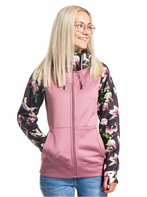 Meatfly Meatfly női technikai pulóver Alisha Magnólia/Poros Rózsa | Rózsaszín | Méret