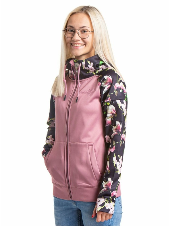 Meatfly Meatfly női technikai pulóver Alisha Magnólia/Poros Rózsa | Rózsaszín | Méret