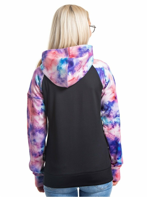 Meatfly Meatfly női technikai pulóver Alisha Barack Akvarell/Fekete | Rózsaszín | Méret