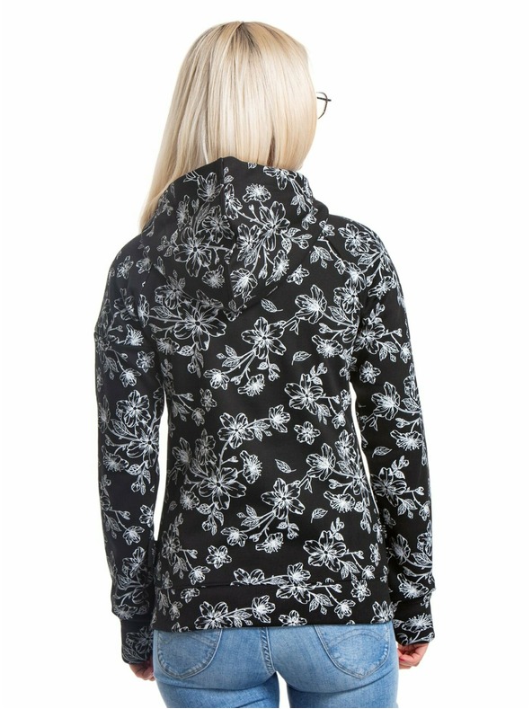 Meatfly Meatfly női technikai pulóver Alisha Virágzás Fekete | Fekete | Méret