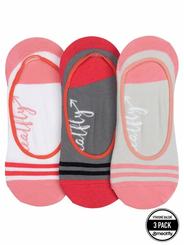 Meatfly Meatfly alacsony zokni Tripla Csomag Szürke | Szürke | Méret
