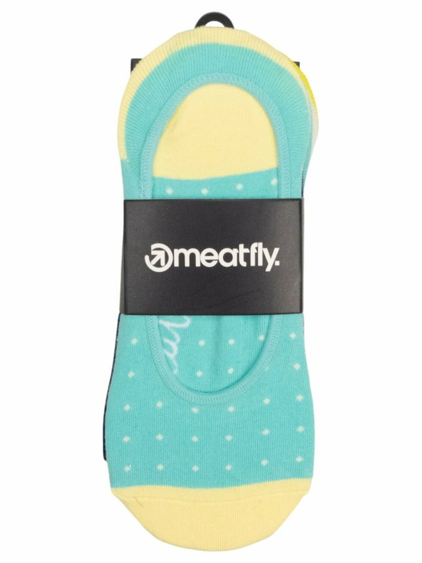 Meatfly Meatfly alacsony zokni Tripla Csomag Sárga Pöttyök | Sárga | Méret