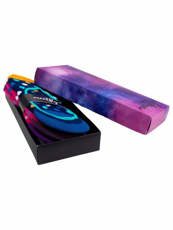 Meatfly Meatfly alacsony zokni Ajándék Csomag Sötétkék / Fukszia | Lila | Méret