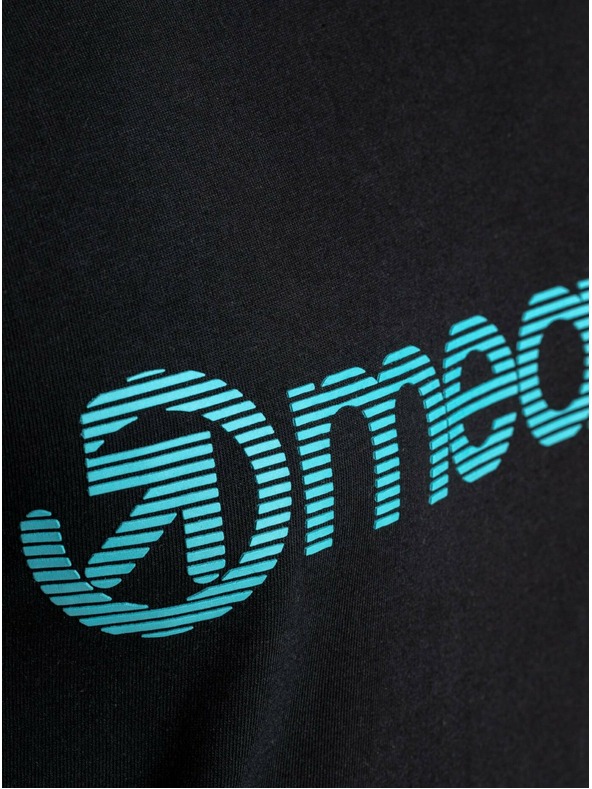 Meatfly Meatfly férfi póló Striped Logo Black | Fekete | Méret S | 100% pamut