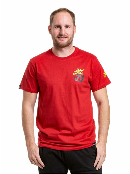 Meatfly Meatfly férfi póló Big Shock Teamup Dark Red | Piros | Méret