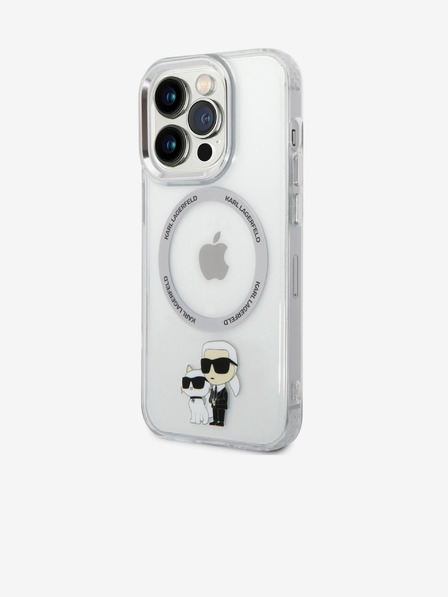Karl Lagerfeld Karl Lagerfeld IML Karl and Choupette NFT MagSafe Hátlap iPhone 14 Pro Max Transparent