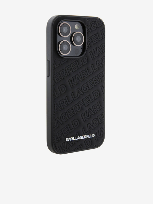 Karl Lagerfeld PU Steppelt Minta Hátlap iPhone 15 Pro Max Black Karl Lagerfeld