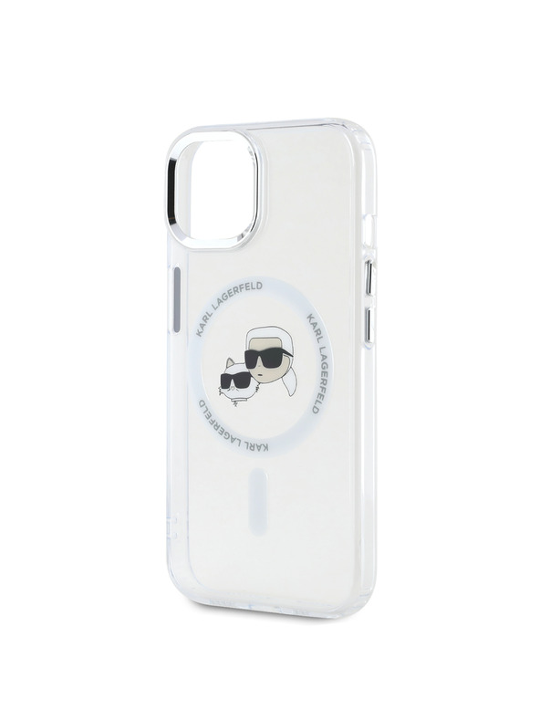Karl Lagerfeld Karl Lagerfeld IML K&CH Heads Fém Keret MagSafe Hátlap iPhone 14 Transparent