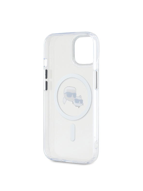 Karl Lagerfeld Karl Lagerfeld IML K&CH Heads Fém Keret MagSafe Hátlap iPhone 14 Transparent