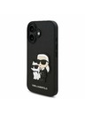 Karl Lagerfeld Karl Lagerfeld PU Saffiano Karl and Choupette Hátlap iPhone 16 Black