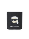 Karl Lagerfeld Karl Lagerfeld PU Saffiano Monogram Karl Head Hátlap Samsung Galaxy Z Flip 6 Black