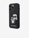 Karl Lagerfeld Karl Lagerfeld PU Saffiano Karl and Choupette NFT Hátlap iPhone 14 Pro Black