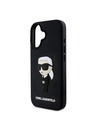 Karl Lagerfeld Karl Lagerfeld 3D Gumi Ikonik Hátlap iPhone 16 Black
