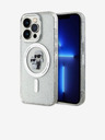 Karl Lagerfeld Karl Lagerfeld IML Glitter Karl and Choupette MagSafe Hátlap iPhone 15 Pro Transparent