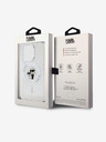 Karl Lagerfeld Karl Lagerfeld IML Glitter Karl and Choupette MagSafe Hátlap iPhone 15 Pro Transparent