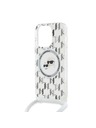 Karl Lagerfeld Karl Lagerfeld IML Monogram Crossbody K&CH Heads MagSafe Hátlap iPhone 14 Pro Max Transparent