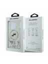Karl Lagerfeld Karl Lagerfeld Folyékony Csillogó Karl és Choupette Fejek MagSafe Hátlap iPhone 16 Pro Max Átlátszó