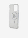 Karl Lagerfeld Karl Lagerfeld IML Csillogó Karl és Choupette MagSafe Hátlap iPhone 15 Pro Max Átlátszó