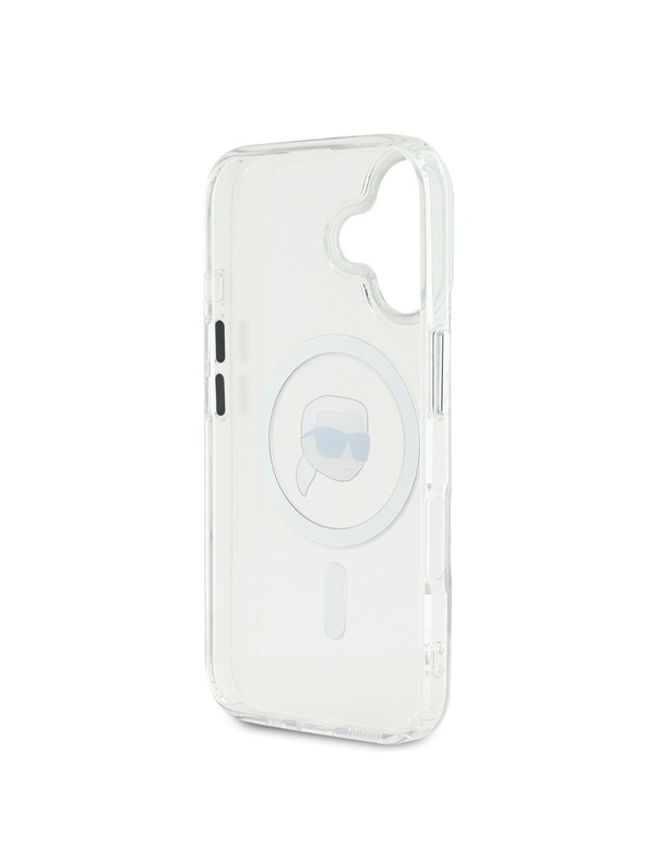 Karl Lagerfeld Karl Lagerfeld IML Karl Fej Fém Keret MagSafe Hátlap iPhone 16 Átlátszó