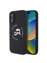 Karl Lagerfeld Karl Lagerfeld Folyékony Szilikon K&CH Fejek MagSafe Hátlap iPhone 16 Fekete