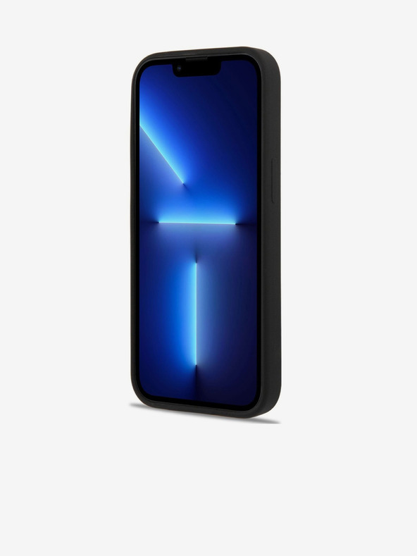 Karl Lagerfeld Karl Lagerfeld MagSafe Kompatibilis Folyékony Szilikon Hátlap Karl és Choupette iPhone 14 Plus Fekete