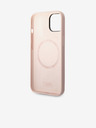 Karl Lagerfeld Karl Lagerfeld MagSafe Kompatibilis Folyékony Szilikon Hátlap Karl és Choupette iPhone 14 Plus Rózsaszín