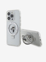Karl Lagerfeld Karl Lagerfeld Gyűrűs Állvány Karl és Choupette MagSafe Hátlap iPhone 15 Pro Fehér