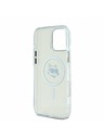 Karl Lagerfeld Karl Lagerfeld IML Choupette Fej Fém Keret MagSafe Hátlap iPhone 16 Pro Max Átlátszó