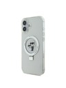 Karl Lagerfeld Karl Lagerfeld Gyűrűs Állvány Karl és Choupette MagSafe Hátlap iPhone 16 Plus Fehér