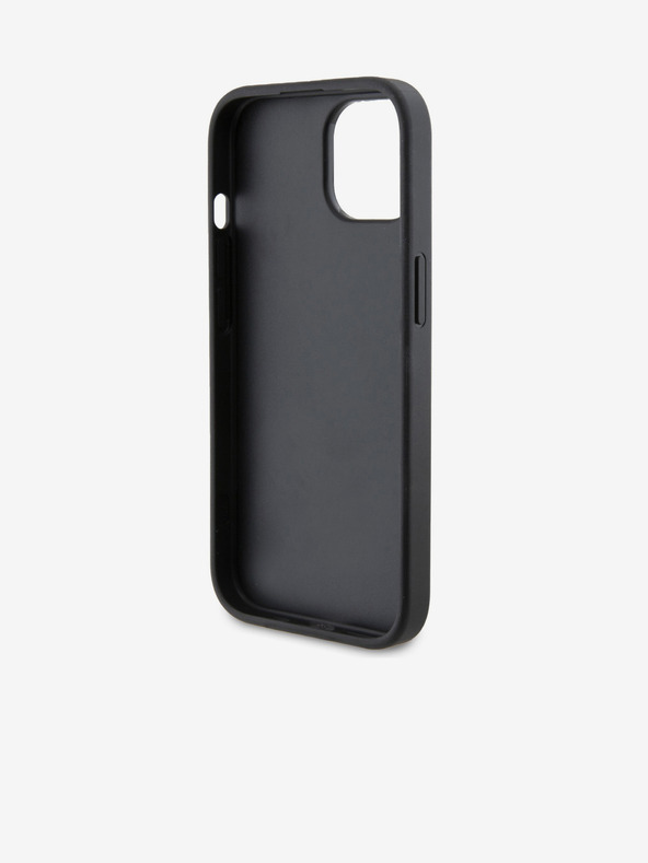 Karl Lagerfeld PU Steppelt Mintás Hátlap iPhone 15 Fekete Karl Lagerfeld