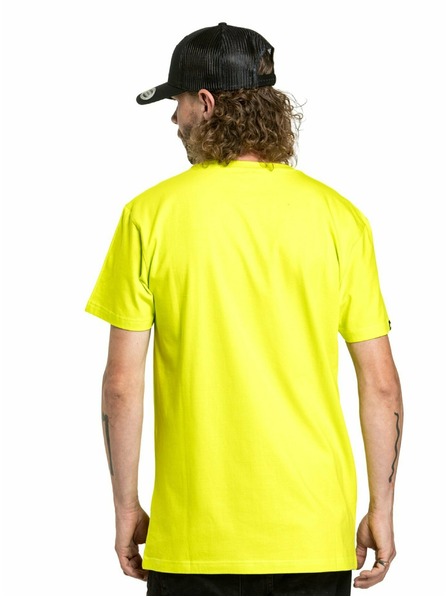 Meatfly Meatfly férfi póló MF Logo Safety Yellow | Sárga | Méret