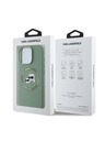 Karl Lagerfeld Karl Lagerfeld Liquid Szilikon K&CH Heads MagSafe Hátlap iPhone 16 Pro Max Khaki
