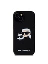 Karl Lagerfeld Liquid Szilikon Dupla Fejű Magsafe Hátlap iPhone 15 Fekete Karl Lagerfeld