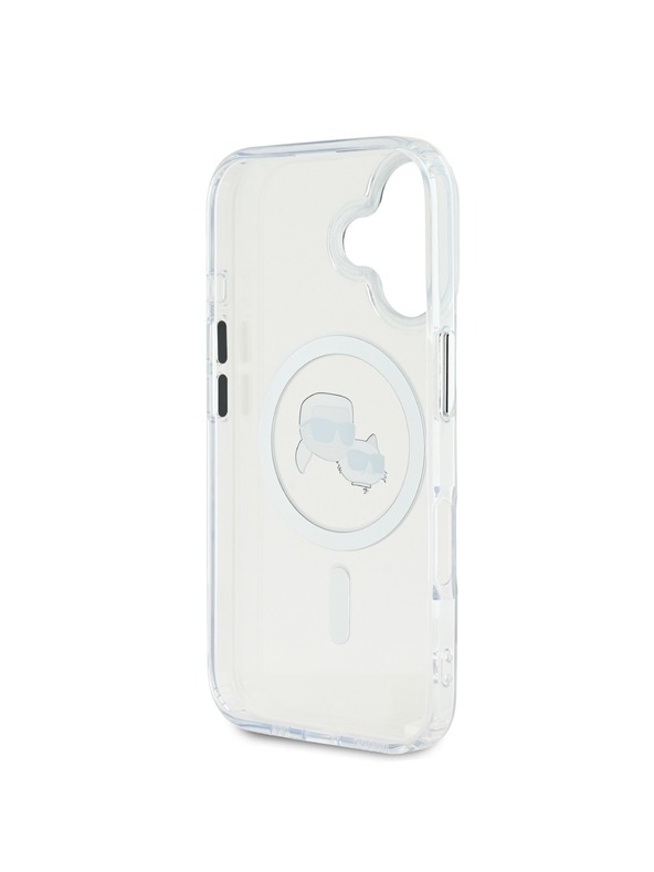 Karl Lagerfeld Karl Lagerfeld IML K&CH Heads Fém Keret MagSafe Hátlap iPhone 16 Plus Átlátszó