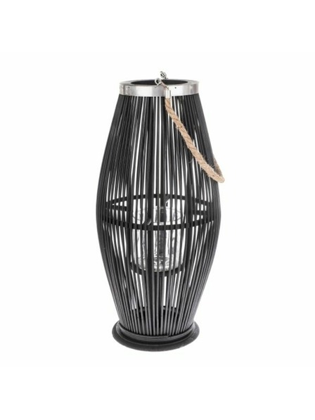 Casa de Engel Bambusz lámpa üveggel, fekete, 0/2