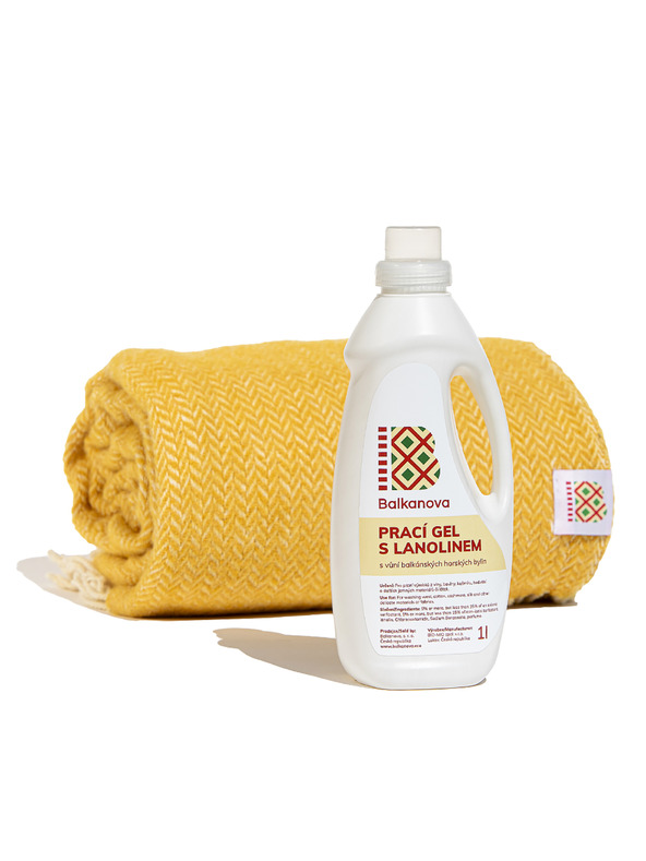 Balkanova Lanolinos mosógél gyapjúhoz 1000 ml a balkáni hegyvidéki gyógynövények illatával