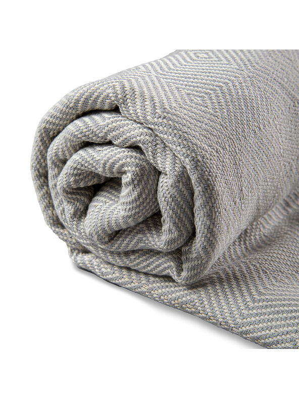 Balkanova Portokala IX pamut fürdőlepedő és törülköző - ezüstkék szett