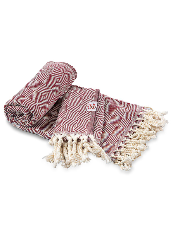 Balkanova Pamut fürdőlepedő és törölköző Portokala XI - rubinvörös szett