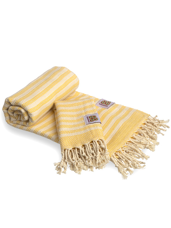 Balkanova Pamut törölköző és törölköző Portokala VI - sárga szett