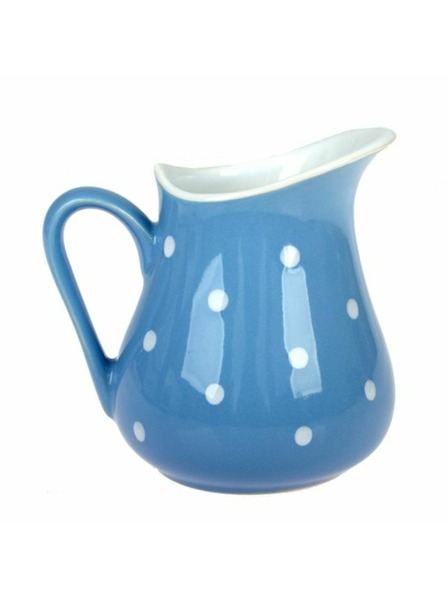 Casa de Engel Kerámia kancsó - világoskék pöttyökkel, 500ml, 6/24